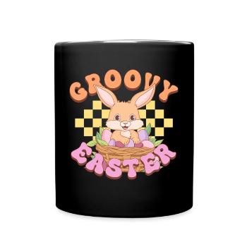 Groovy Easter - Full Colour Mug - black - Front