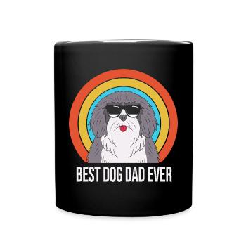 English Shepherd Dad Dad Father - Full Colour Mug - black - Front