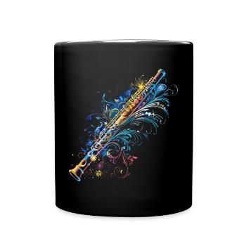 Flute Comic - Full Colour Mug - black - Front