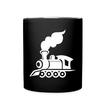 Dessin de locomotive - Mug uni - noir - Devant