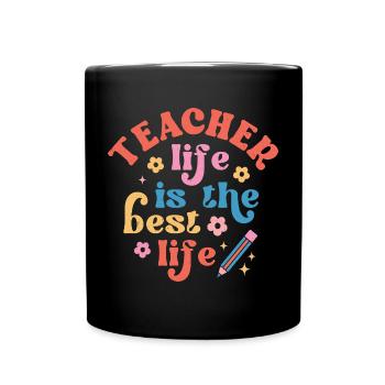 Enseignant - Mug uni - noir - Devant