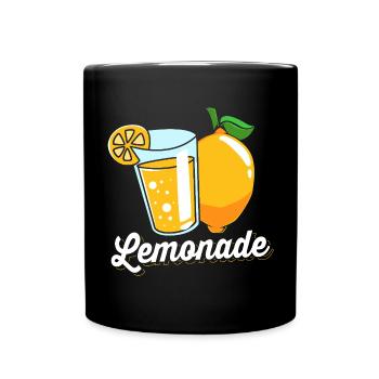 Limonade Limonadenstand Limo - Tasse einfarbig - Schwarz - Vorne