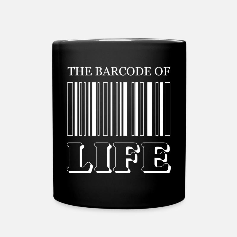The Barcode of Life / Der Strichcode des Lebens - Tasse einfarbig - Schwarz