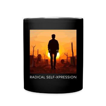 Autoportrait radical - Mug uni - noir - Devant