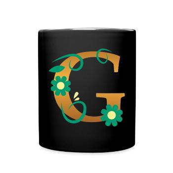 G - Tasse einfarbig - Schwarz - Vorne