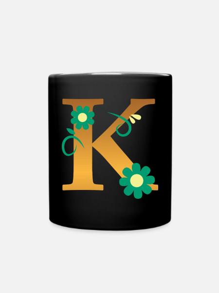K - Tasse einfarbig - Schwarz