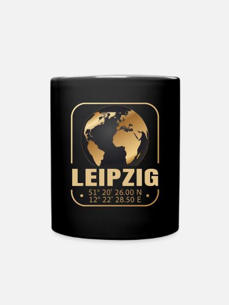 Leipzig - Tasse einfarbig - Schwarz