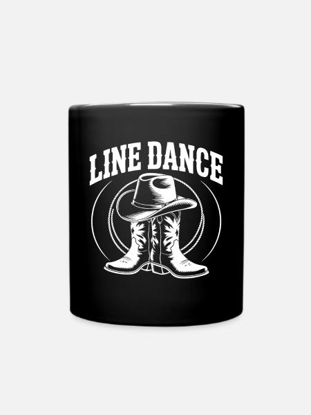 Line Dance mein Hobby - meine Passion - mein Ding - Tasse einfarbig - Schwarz