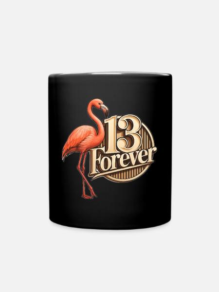 13Flamenco - Tasse einfarbig - Schwarz