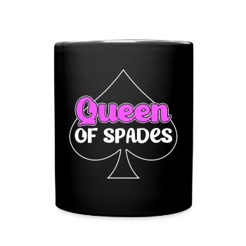 Spades of Spades Playing Card Card Game - Full Colour Mug - black - Front