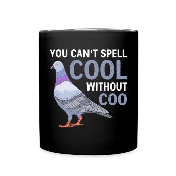 Taubenrennen Taube Tauben - Tasse einfarbig - Schwarz - Vorne
