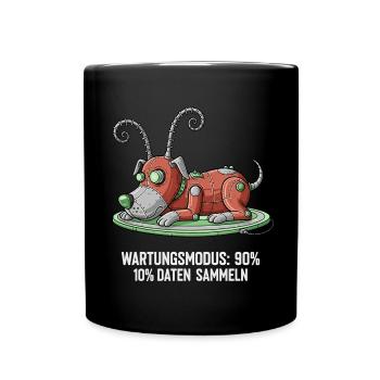 Maintenance Mode: Collect Data - Full Colour Mug - black - Front