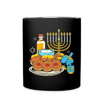 Chanukkah Hanukkah Hanukah - Tasse einfarbig - Schwarz - Vorne