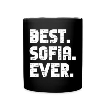 Best Sofia Ever Retro Gift Saying Birthday - Full Colour Mug - black - Front