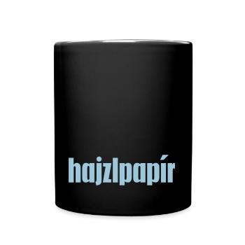 Klopapier : hajzlpapir - Tasse einfarbig - Schwarz - Vorne