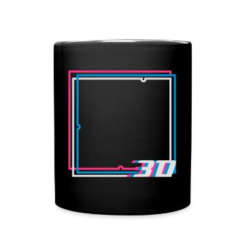 3D frame - Full Colour Mug - black - Front
