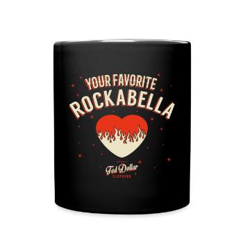 Your Favorite Rockabella - Tasse einfarbig - Schwarz - Vorne