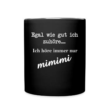 MIMIMI - Tasse einfarbig - Schwarz - Vorne