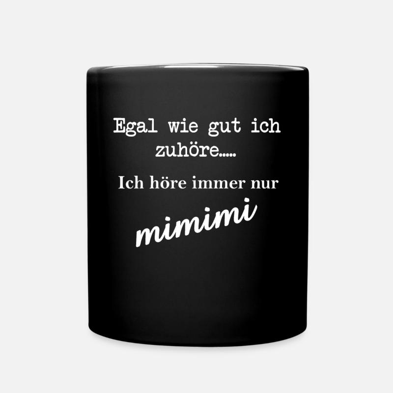 MIMIMI - Tasse einfarbig - Schwarz