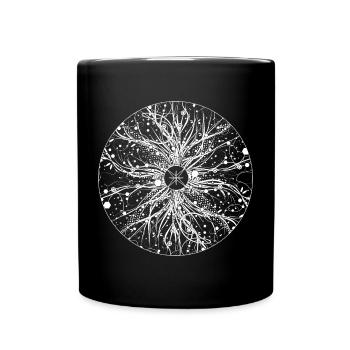 mysterious mandala - Full Colour Mug - black - Front
