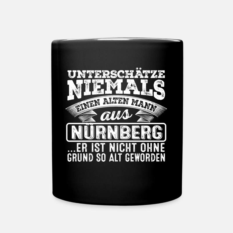 Der alte Mann aus NÜRNBERG - Tasse einfarbig - Schwarz
