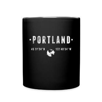 Portland - Tasse einfarbig - Schwarz - Vorne