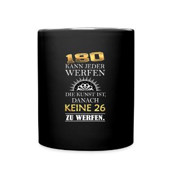 Funny Dart Saying Dartboard Darts Gift - Full Colour Mug - black - Front