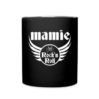 Mamie Rock'n Roll Crane Ailes Vintage - Mug uni - noir - Devant