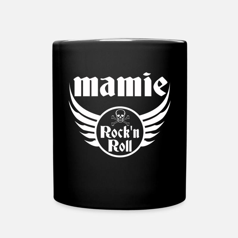 Mamie Rock'n Roll Crane Ailes Vintage - Mug uni - noir