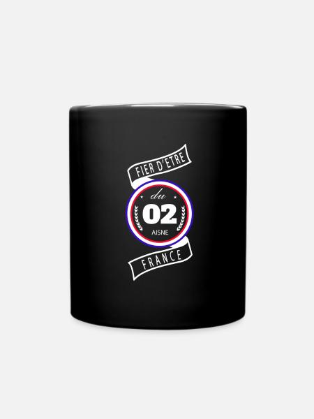 Fier D'être Du 02 Aisne France - Mug uni - noir
