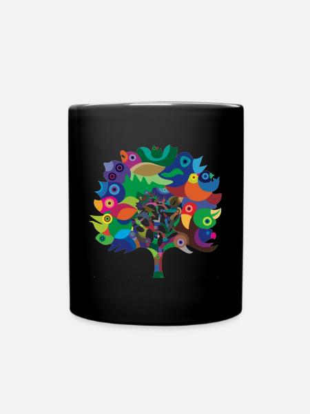 Overbirded arbre - Mug uni - noir