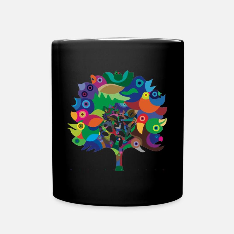 Overbirded arbre - Mug uni - noir
