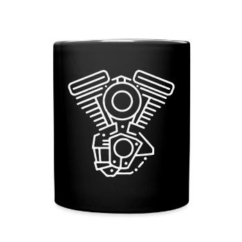 V Twin - Full Colour Mug - black - Front