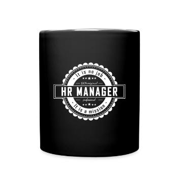 HR MANAGER - Full Colour Mug - black - Front
