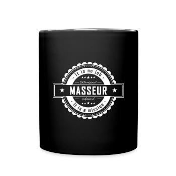 MASSEUR - Full Colour Mug - black - Front