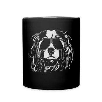 CAVALIER KING CHARLES SPANIEL cool - Full Colour Mug - black - Front