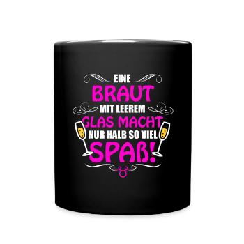 Junggesellenabschied Witze“ T-Shirts Geschenk - Tasse einfarbig - Schwarz - Vorne