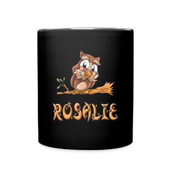 Hibou Rosalie - Mug uni - noir - Devant