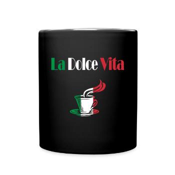 La Dolce Vita coffee - Full Colour Mug - black - Front