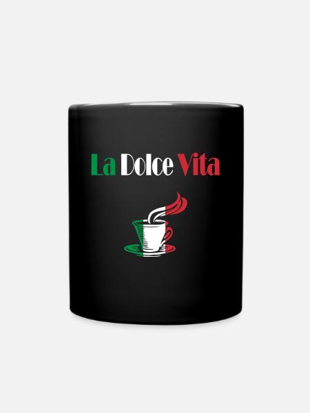 La Dolce Vita café - Mug uni - noir
