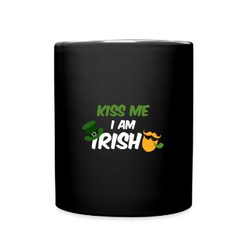 Kiss me I'm Irish - Full Colour Mug - black - Front