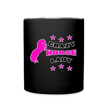 Crazy Horse Lady - Full Colour Mug - black - Front