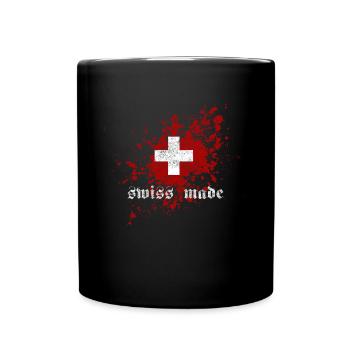 swiss made - Full Colour Mug - black - Front