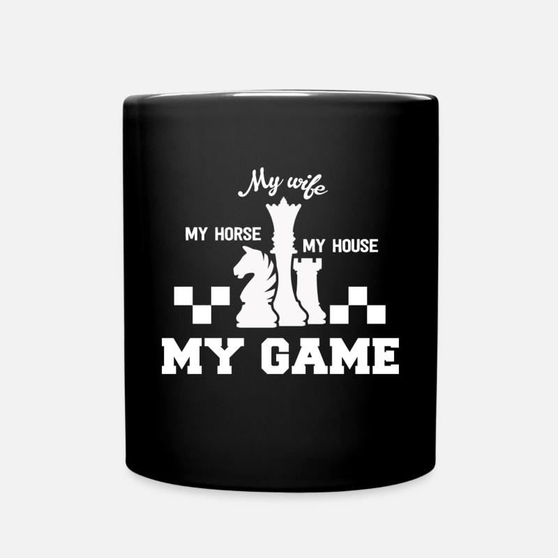 Chess Springer Checkers Rook Game Gift - Mug uni - noir