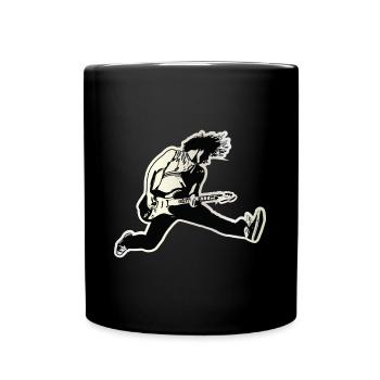 Cadeau guitare guitare guitariste musique groupe - Mug uni - noir - Devant