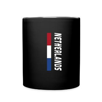 Netherlands / Gift / Gift Idea - Full Colour Mug - black - Front
