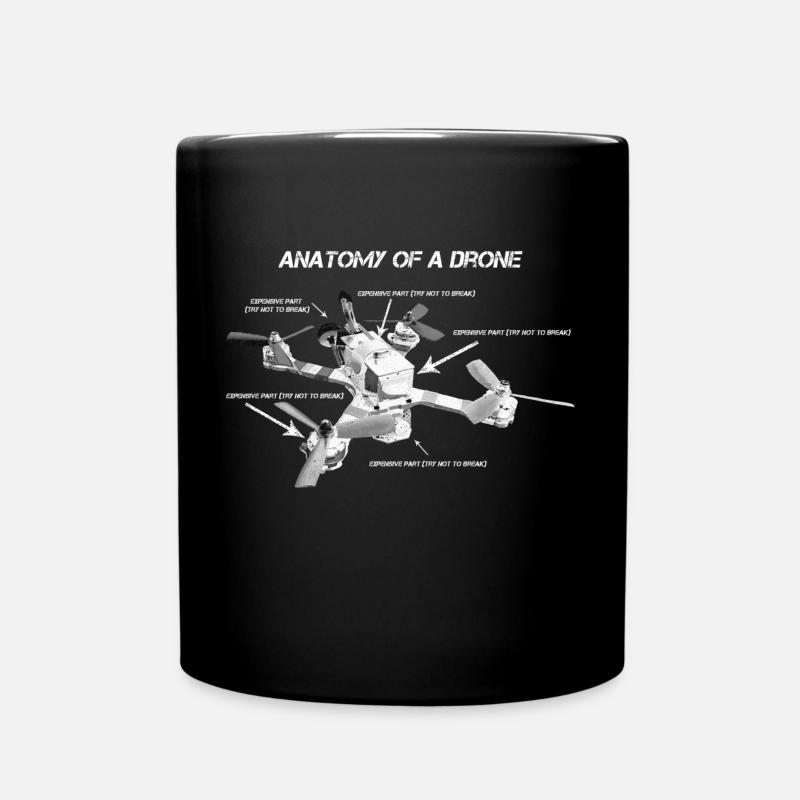 Anatomie drone copter fpv course idée cadeau drôle - Mug uni - noir