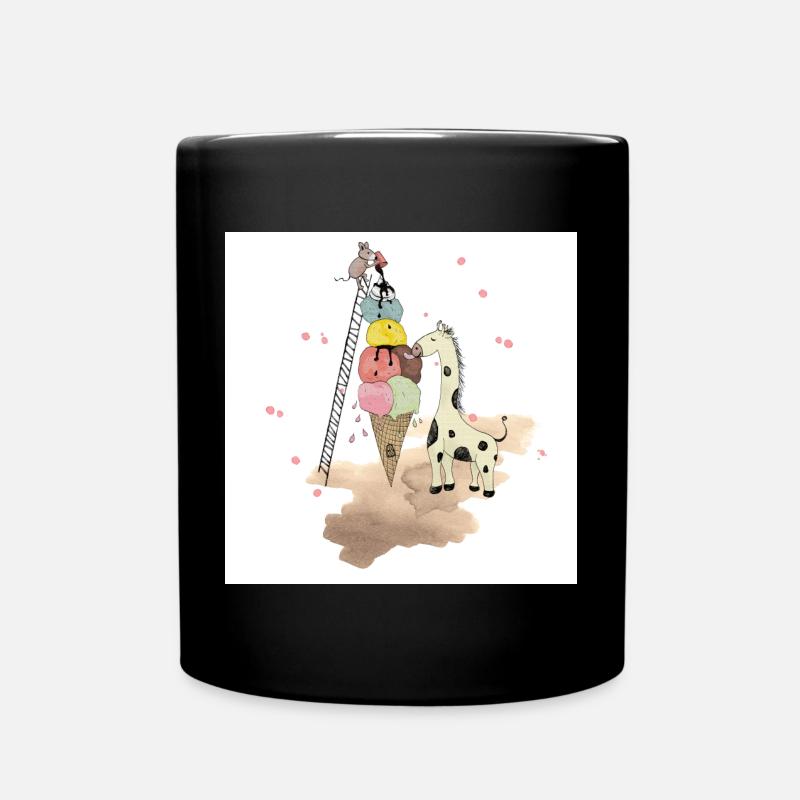 Wildlife Icecream - Tasse einfarbig - Schwarz