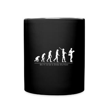 Cadeau cool drôle bodybuilder Evolution - Mug uni - noir - Devant