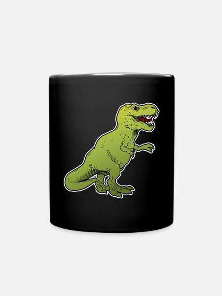 Dinosaur / big animal / beast - Full Colour Mug - black